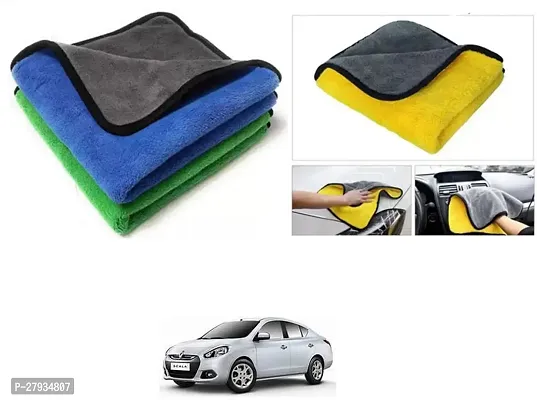 Car Cleaning Microfiber Cloth Pack Of 2 Multicolor For Renault Scala