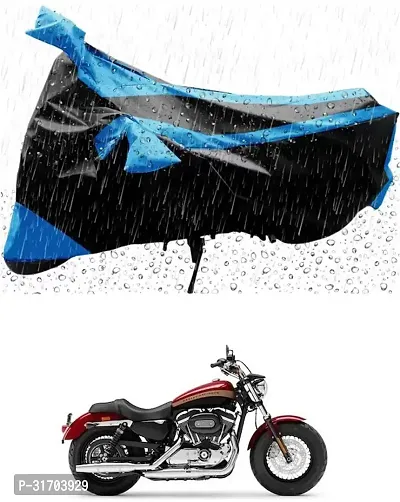 Useful Solid Waterproof Two Wheeler Cover Harley Davidson 1200 Custom-thumb0