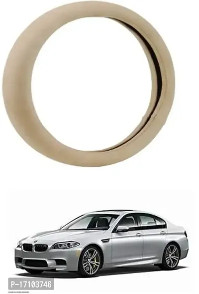 Car Stering Cover Round Beige For M5