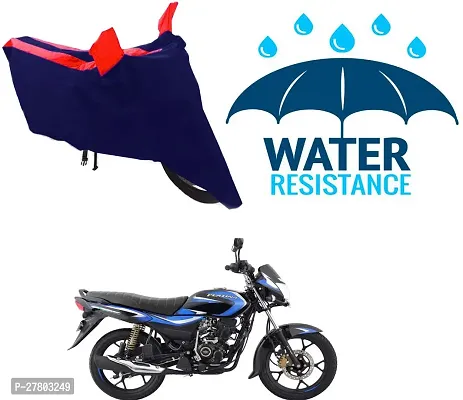 Designer Bike Body Cover Red And Blue For Bajaj Platina 110