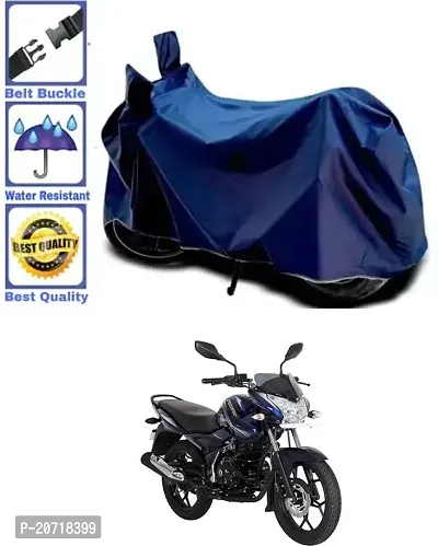 RONISH Waterproof Bike Cover/Two Wheeler Cover/Motorcycle Cover (Navy Blue) For Bajaj Discover 150 s