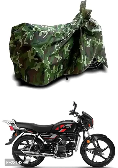 RONISH Dust Proof Two Wheeler Cover (Multicolor) For Hero Splendor Plus_a79-thumb0