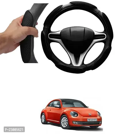 Car Better Grip Black Steering Wheel Cover (Slip-in) For Volkswagen Beetle-thumb0