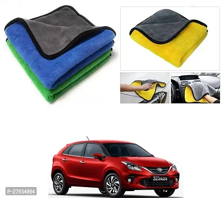 Car Cleaning Microfiber Cloth Pack Of 2 Multicolor For Toyota Glanza-thumb0