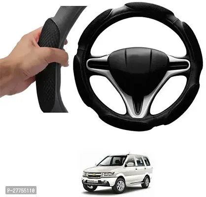 Car Steering Cover Black 6G Skidproof For Chevrolet Tavera-thumb0