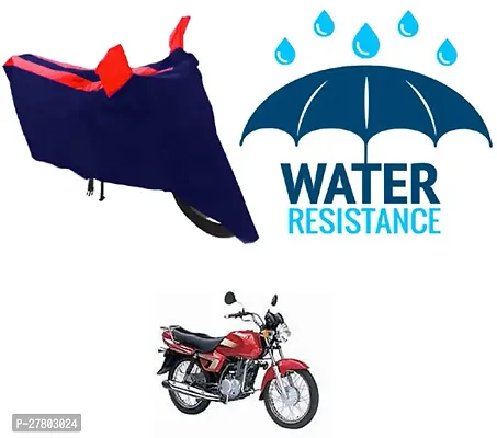 Designer Bike Body Cover Red And Blue For Suzuki Heat