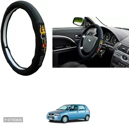 Stylish Car Steering Cover OM NAMAH SHIVAY For Maruti Suzuki Alto