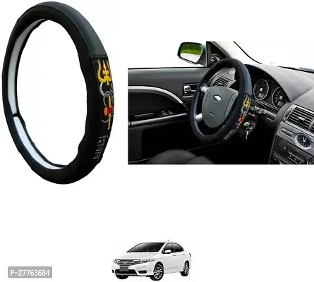 Stylish Car Steering Cover OM NAMAH SHIVAY For Honda City i-Vtec