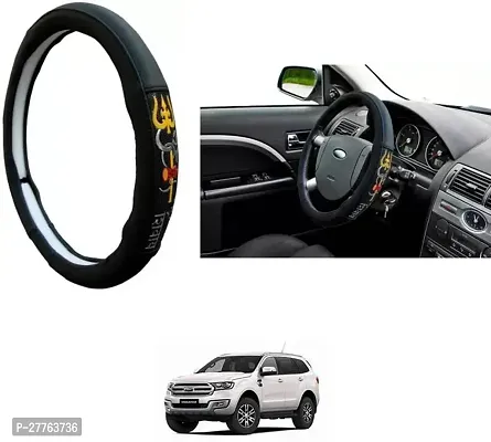 Stylish Car Steering Cover OM NAMAH SHIVAY For Ford Endeavour-thumb0