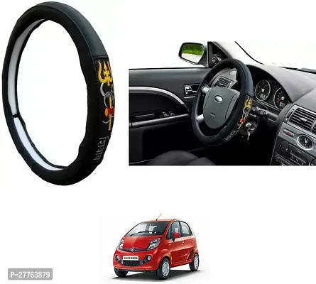 Stylish Car Steering Cover OM NAMAH SHIVAY For Tata Nano Genx-thumb0