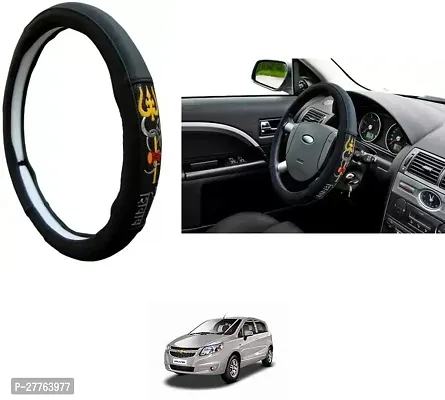 Stylish Car Steering Cover OM NAMAH SHIVAY For Chevrolet Sail Hatchback