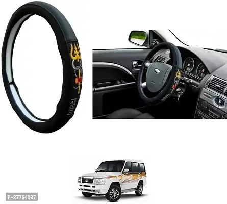 Stylish Car Steering Cover OM NAMAH SHIVAY For Tata Sumo-thumb0