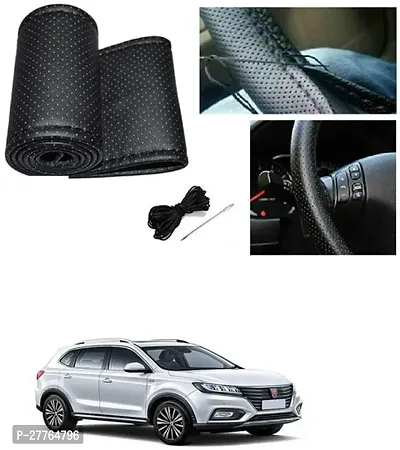 Stylish Car Steering Cover Black Stiching  For MG ERX5