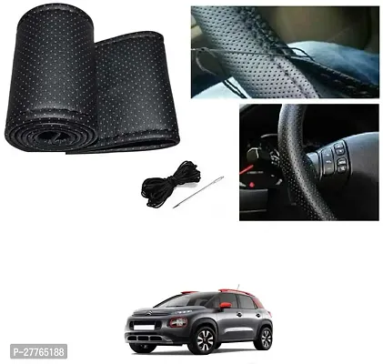 Stylish Car Steering Cover Black Stiching  For Universal For Car C3 Aircross