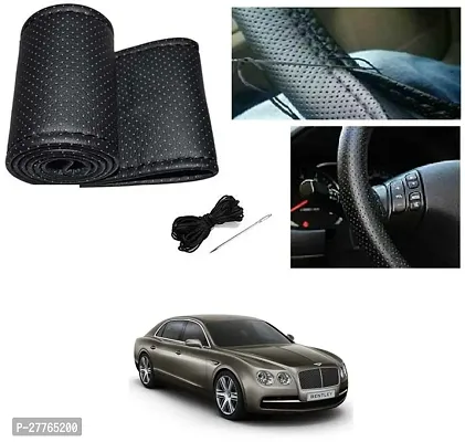 Stylish Car Steering Cover Black Stiching  For Universal For Car Continental Flying Spur