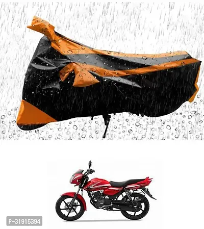 Protective Water Proof And Dustproof Polyester Two Wheeler Bike Cover For TVS Phoenix-thumb0