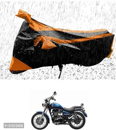 Protective Water Proof And Dustproof Polyester Two Wheeler Bike Cover For Royal Enfield Thunderbird 350-thumb0