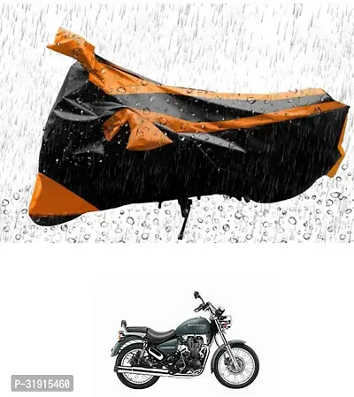 Protective Water Proof And Dustproof Polyester Two Wheeler Bike Cover For Royal Enfield Thunderbird 500-thumb0