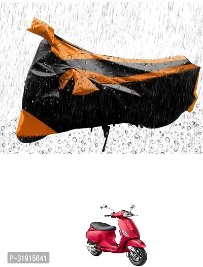 Protective Water Proof And Dustproof Polyester Two Wheeler Bike Cover For Vespa All Bike Models-thumb0