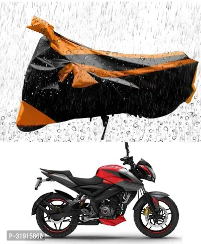 Protective Water Proof And Dustproof Polyester Two Wheeler Bike Cover For Bajaj Pulsar NS 200-thumb0