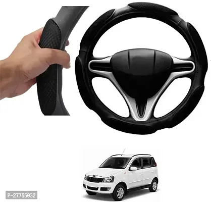 Car Steering Cover Black 6G Skidproof For Mahindra Quanto-thumb0