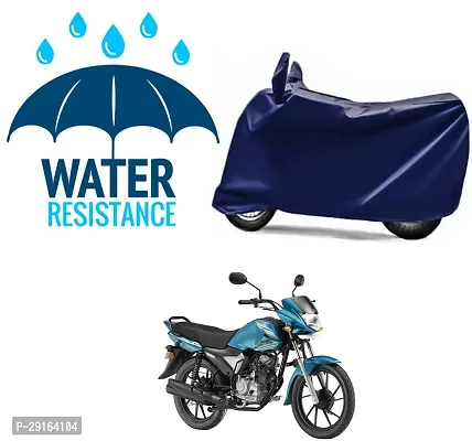 Classic Plain Two Wheeler Cover Blue For Yamaha Saluto RX