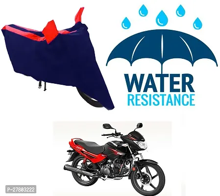 Designer Bike Body Cover Red And Blue For Hero Glamour Programmed Fi