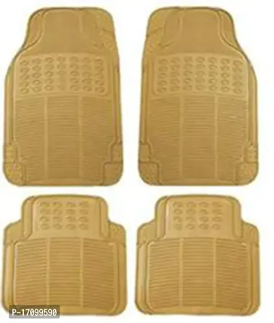 RONISH Beige Rubber Car Floor Mat for Go