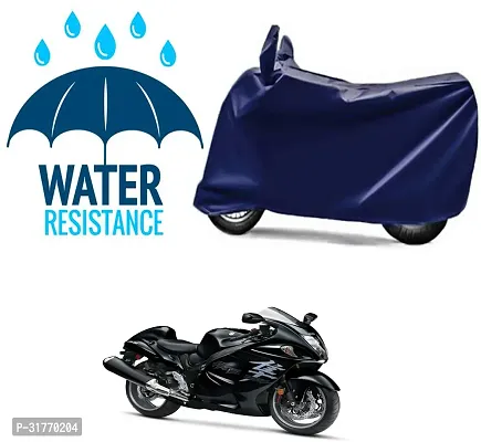 Splendid Waterproof Polyester Two Wheeler Cover Suitable For Suzuki Hayabusa Bikes-thumb0