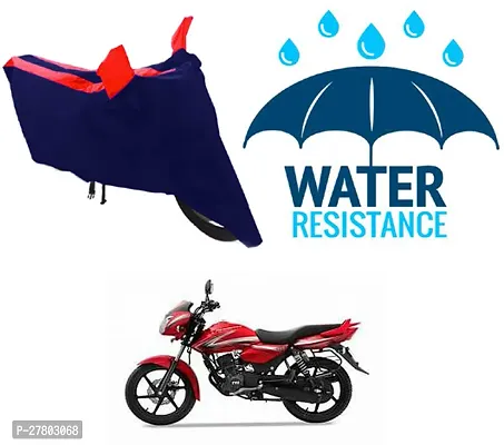 Designer Bike Body Cover Red And Blue For Tvs Phoenix