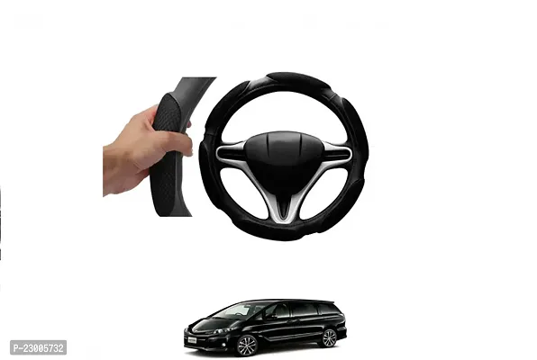 Car Better Grip Black Steering Wheel Cover (Slip-in) For Toyota Estima