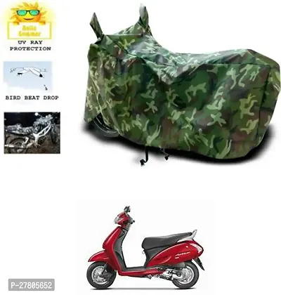 Designer Bike Body Cover Jungle Green For Honda Activa I