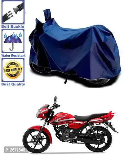 RONISH Waterproof Bike Cover/Two Wheeler Cover/Motorcycle Cover (Navy Blue) For TVS Phoenix 125