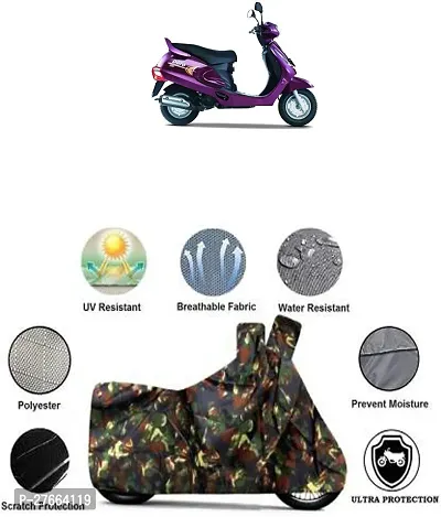 Stylish Multicoloured Polyester Mahindra Duro Bike Cover