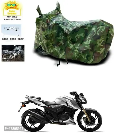 Designer Bike Body Cover Jungle Green For Tvs Apache Rtr 200 4V-thumb0