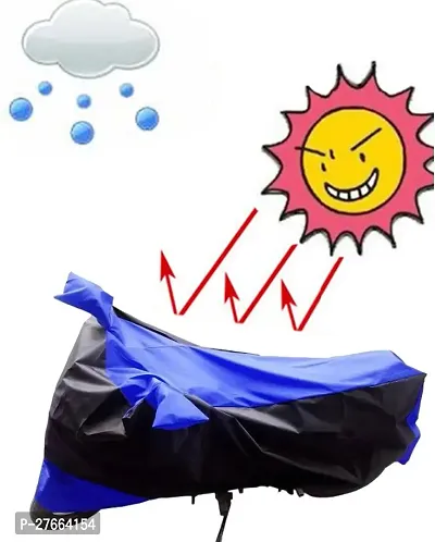 Stylish Blue Nylon Honda CBF Stunner Bike Cover-thumb2