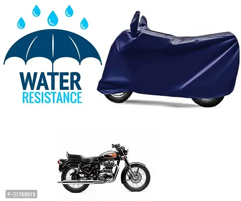 Splendid Waterproof Polyester Two Wheeler Cover Suitable For Royal Enfield Bullet 500 Bikes