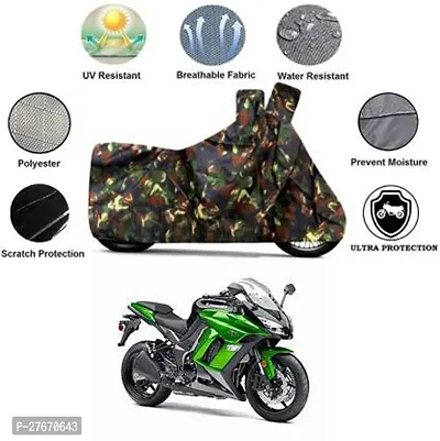 Protective Polyester Bike Body Covers For Kawasaki Ninja 1000-thumb0