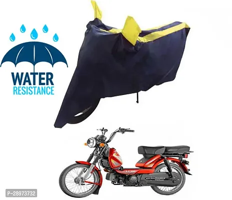 Stylish Waterproof Two Wheeler Cover For TVS Heavy Duty Super XL Motorcycle