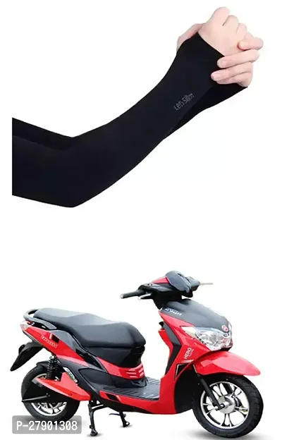 Stylish Breathable and Stretchable Arm Sleeve With Thumb Hole For Hero Dash