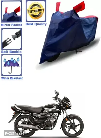 RONISH Waterproof Two Wheeler Cover (Black,Red) For Honda Shine_k70