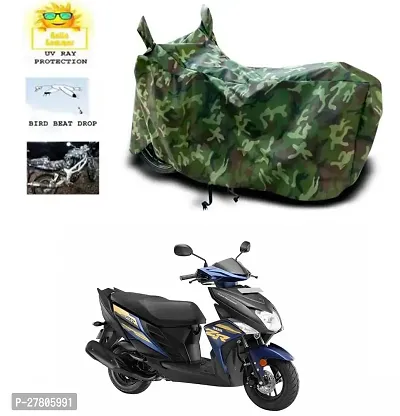 Designer Bike Body Cover Jungle Green For Yamaha Ray Zr