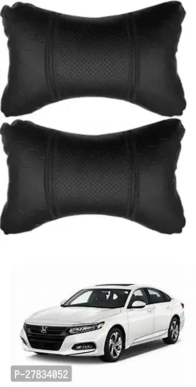 Comfortable Car Neckrest Pillow Black Football Design For Honda Accord