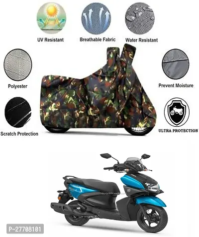 Yamaha Ray ZR 1 Pcs Jungle Print Bike Body Cover-thumb0