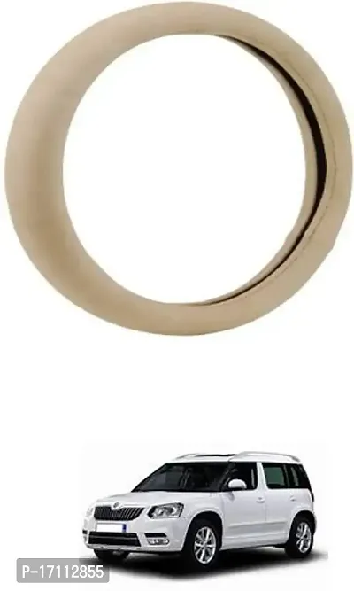 Car Stering Cover Round Beige For Yeti