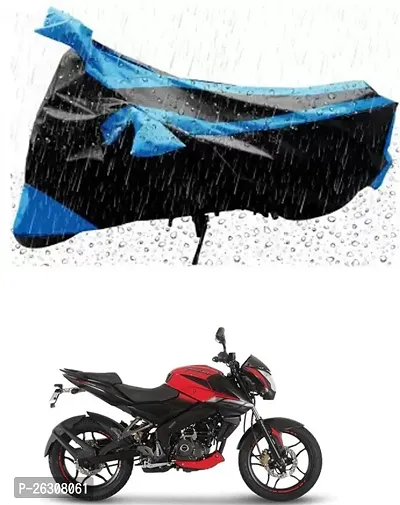 RONISH Two Wheeler Cover (Black,Blue) Fully Waterproof For Bajaj Pulsar NS 160