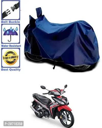 RONISH Waterproof Bike Cover/Two Wheeler Cover/Motorcycle Cover (Navy Blue) For Honda Blade 125