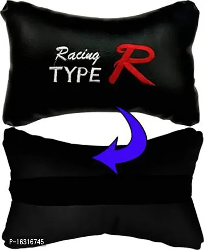 RONISH Black Typer Rectangular Car Neckrest Pillow for Range Rover Evoque-thumb2