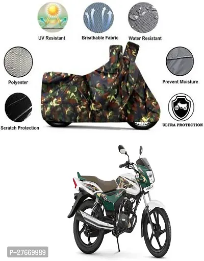 Water Resistant Polyester Bike Cover For TVS Star Euro