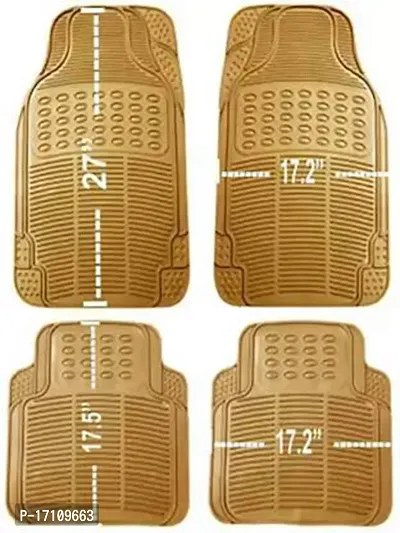 RONISH Beige Rubber Car Floor Mat for Nuvosport-thumb3